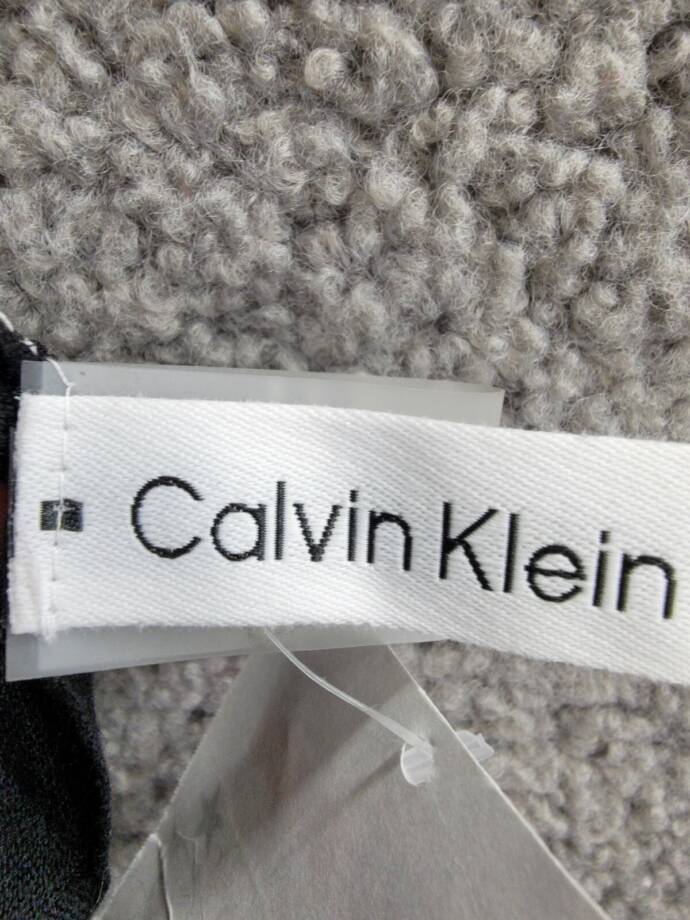 Calvin Klein Solid Pashmina Scarf Women's One Size Black Fringe Hem