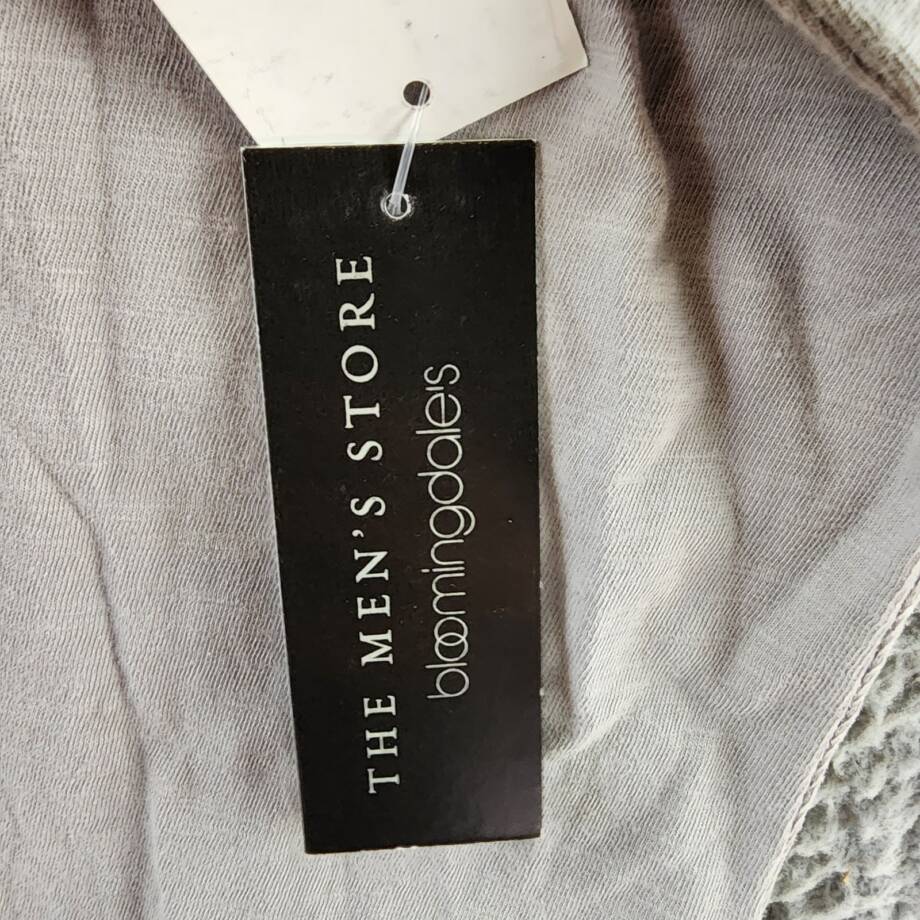 The Men's Store at Bloomingdale's Slub Polo Shirt Men's XXL Gray Short Sleeve