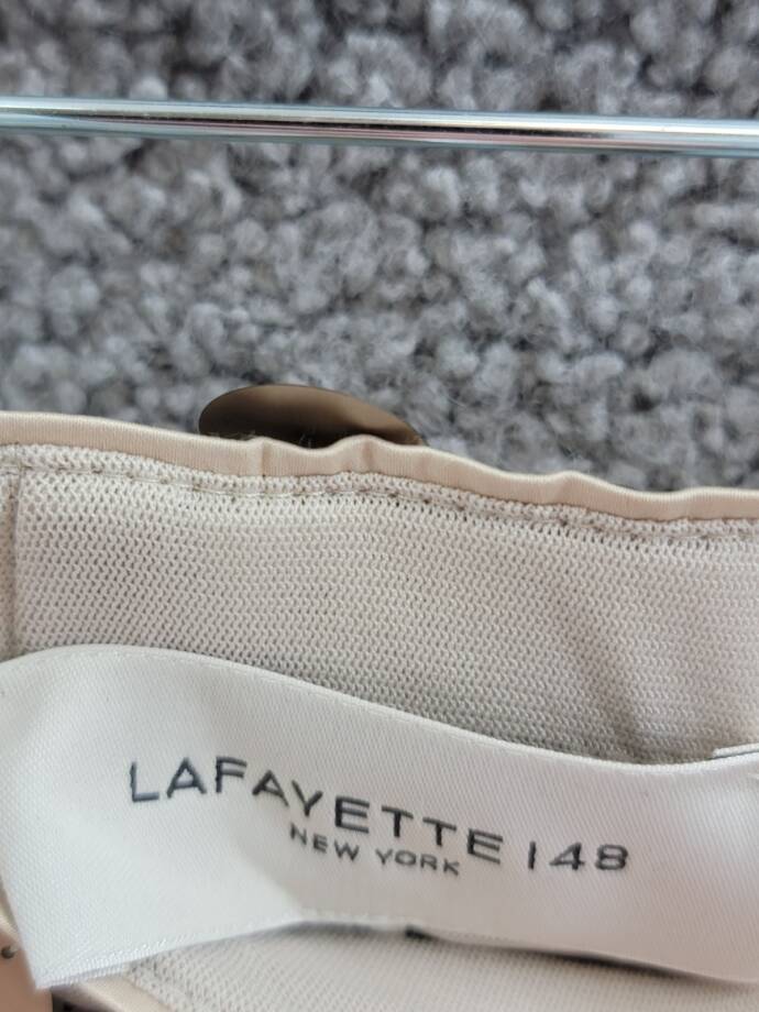 Lafayette 148 New York Embellished Pencil Skirt Women's XL Metallic Multi Zipped