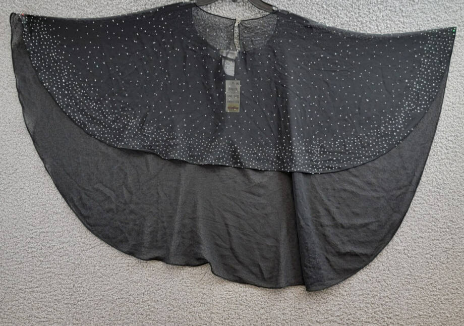 Giani Bernini Studded Evening Capelet Women's One Size Black Button Front