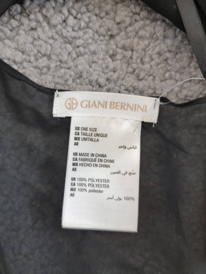 Giani Bernini Studded Evening Capelet Women's One Size Black Button Front