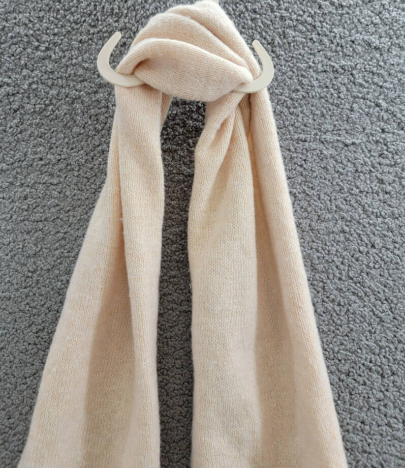 On 34th Wide-Ribbed Knit Convertible Scarf Women's One Size Oat Solid
