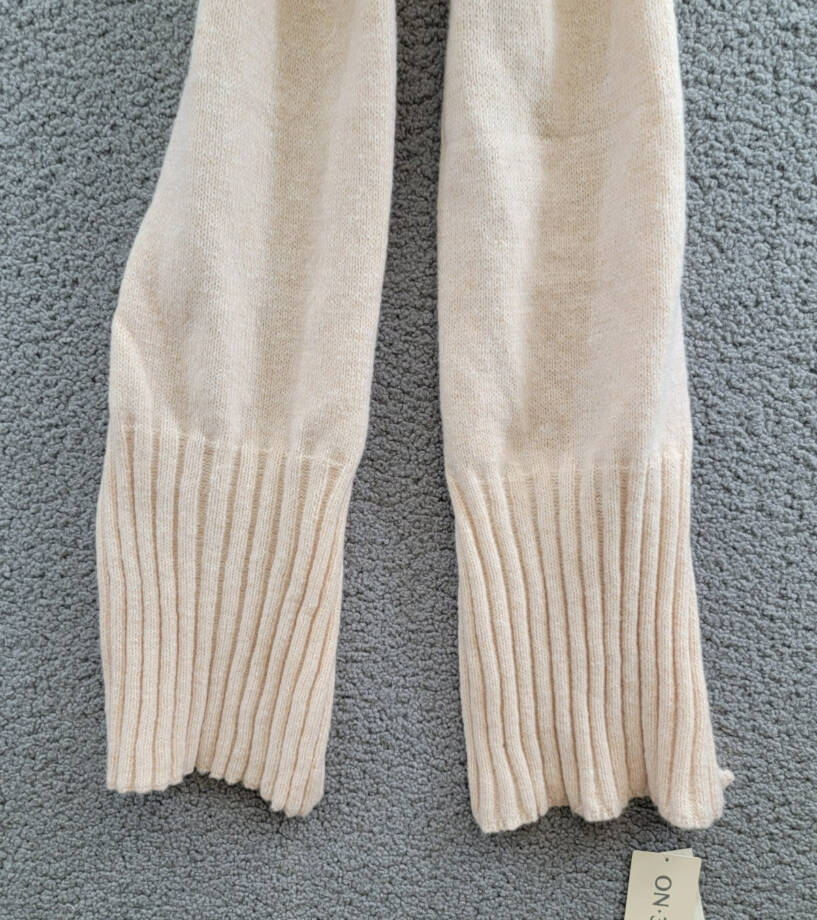 On 34th Wide-Ribbed Knit Convertible Scarf Women's One Size Oat Solid