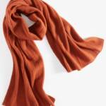 Charter Club Ribbed 100% Cashmere Scarf Women's One Size Bronze Pecan