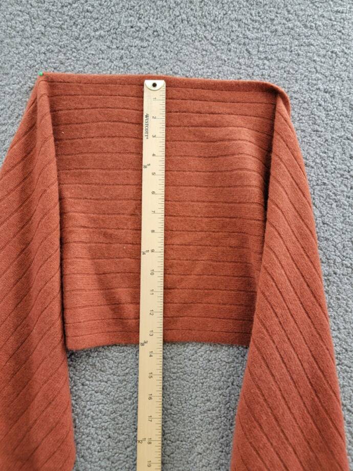 Charter Club Ribbed 100% Cashmere Scarf Women's One Size Bronze Pecan