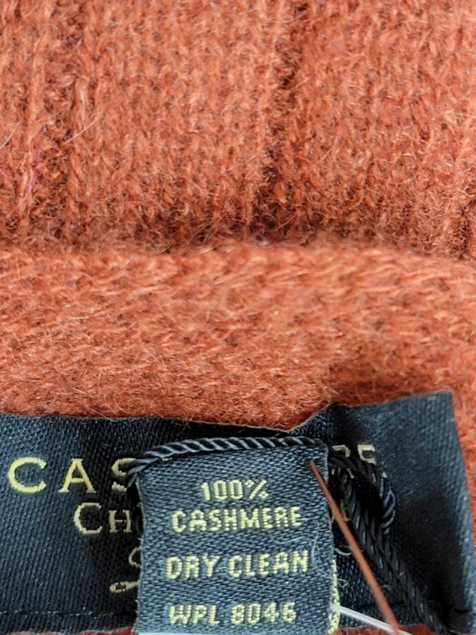 Charter Club Ribbed 100% Cashmere Scarf Women's One Size Bronze Pecan