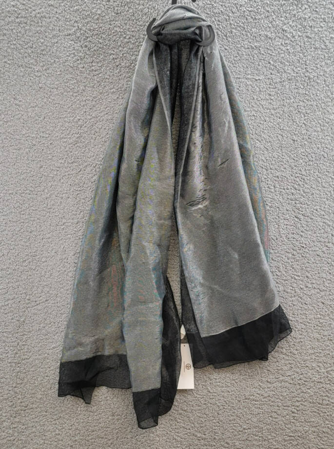 Giani Bernini Sheer Organza Silk Blend Evening Wrap Women's One Size Black