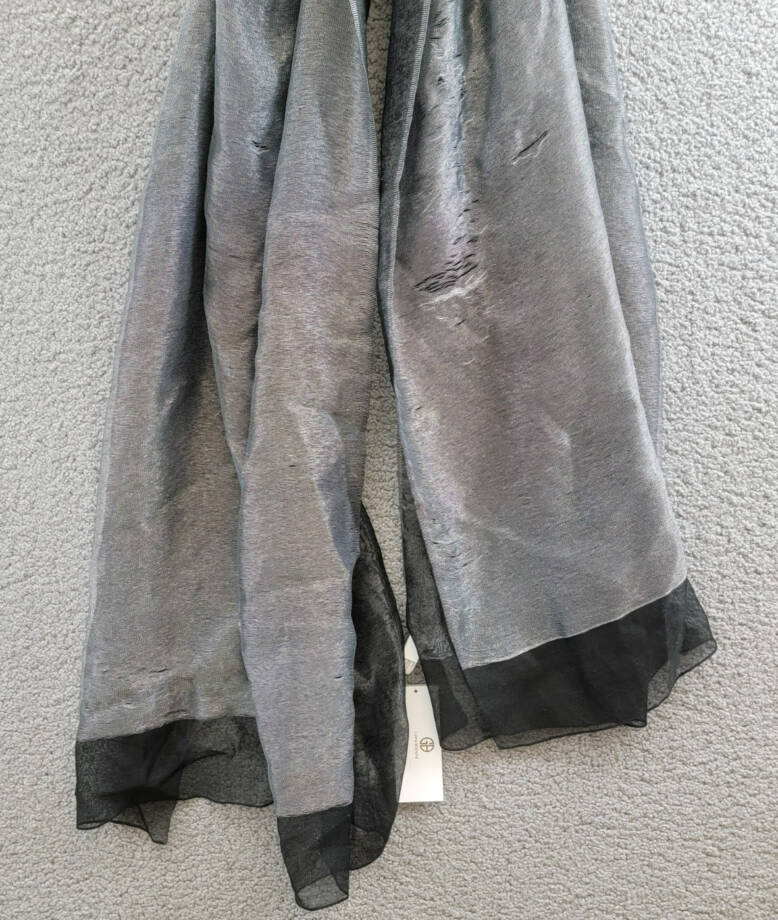 Giani Bernini Sheer Organza Silk Blend Evening Wrap Women's One Size Black