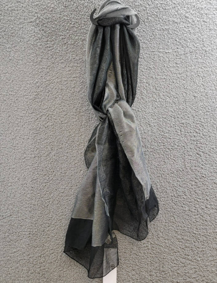 Giani Bernini Sheer Organza Silk Blend Evening Wrap Women's One Size Black