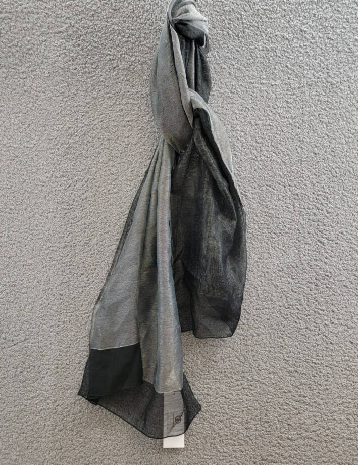Giani Bernini Sheer Organza Silk Blend Evening Wrap Women's One Size Black