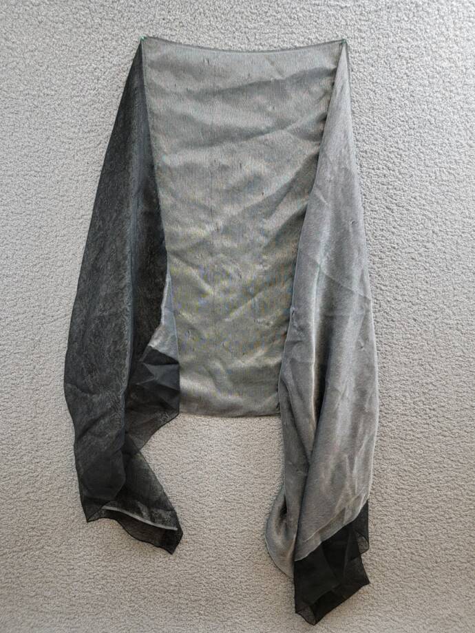 Giani Bernini Sheer Organza Silk Blend Evening Wrap Women's One Size Black