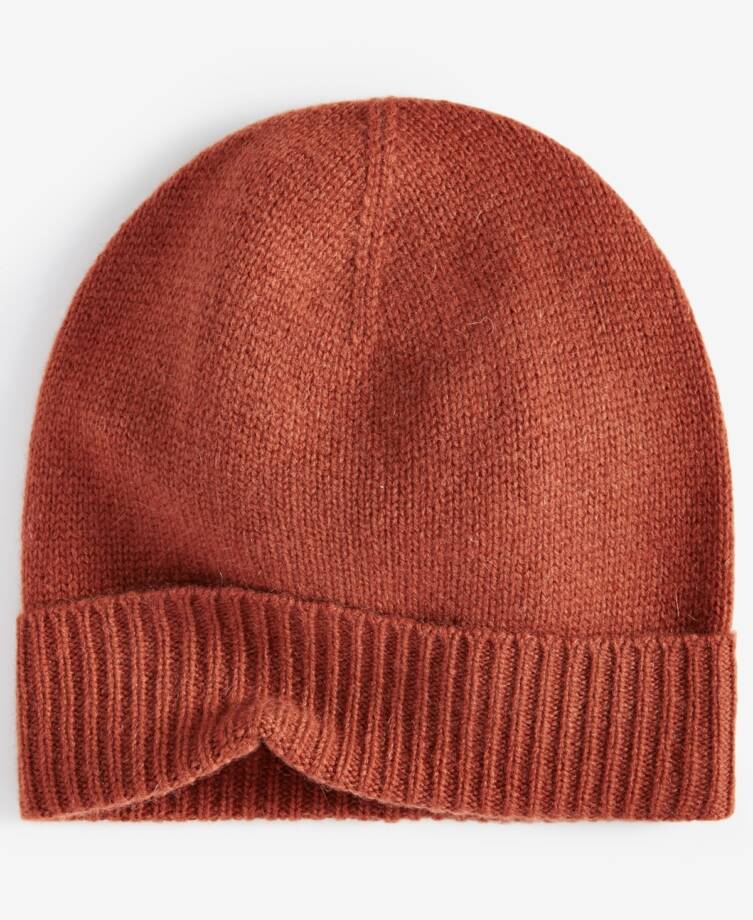 Charter Club 100% Cashmere Cuffed Beanie Women's One Size Bronze Pecan