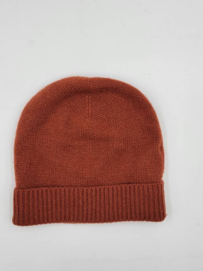 Charter Club 100% Cashmere Cuffed Beanie Women's One Size Bronze Pecan