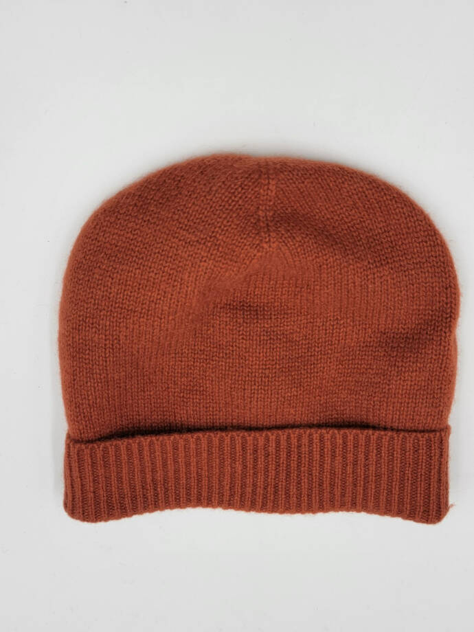 Charter Club 100% Cashmere Cuffed Beanie Women's One Size Bronze Pecan