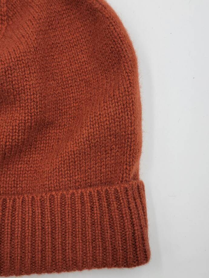 Charter Club 100% Cashmere Cuffed Beanie Women's One Size Bronze Pecan