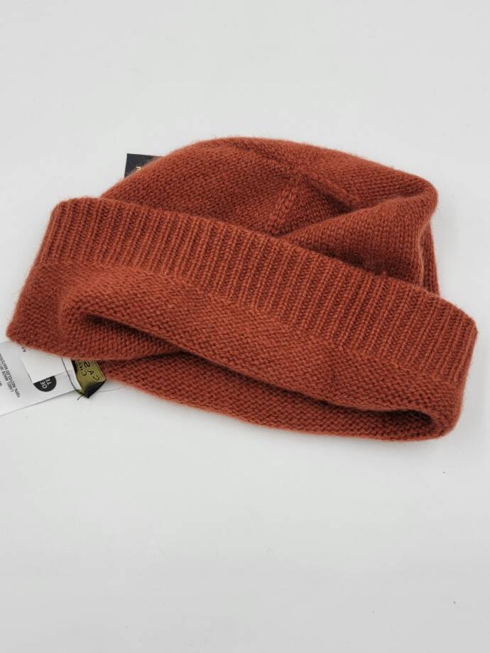 Charter Club 100% Cashmere Cuffed Beanie Women's One Size Bronze Pecan