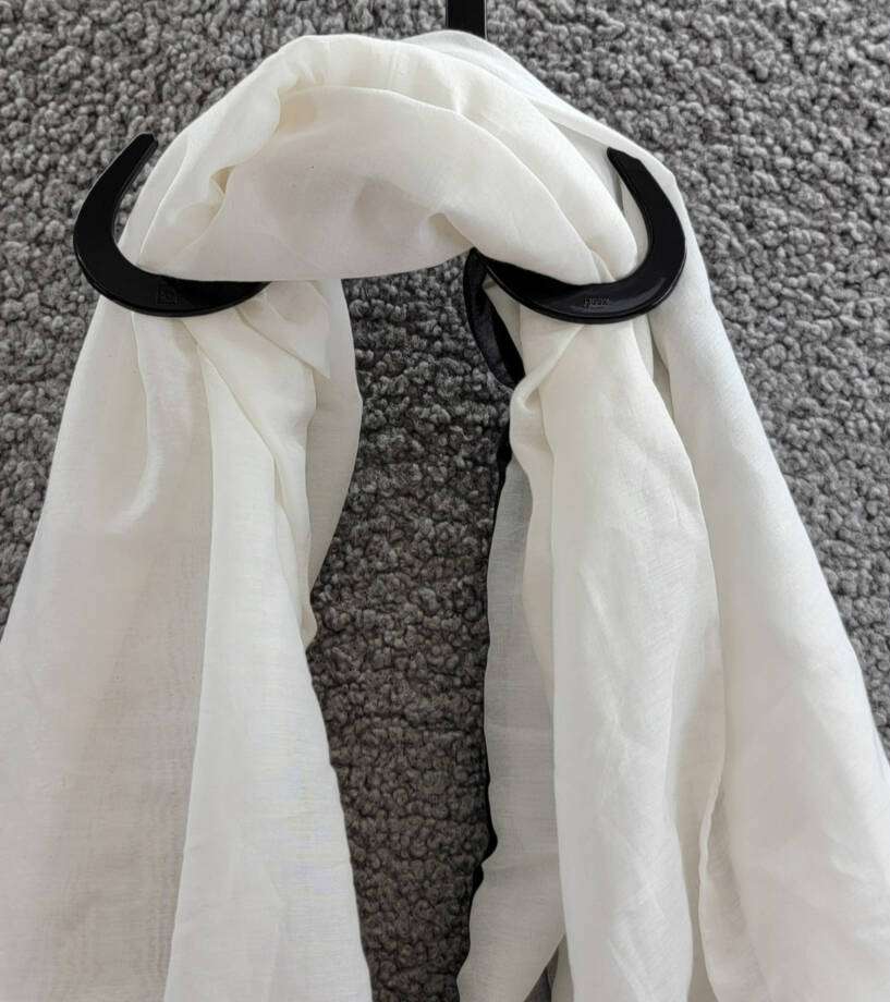 Vince Silk Blend Geo Stripe Square Scarf Women's One Size Black/White