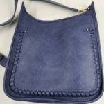 Style & Co Whipstitch Medium Crossbody Bag Women's Moonlight Blue Magnetic Snap