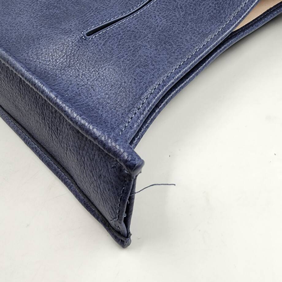 Style & Co Whipstitch Medium Crossbody Bag Women's Moonlight Blue Magnetic Snap