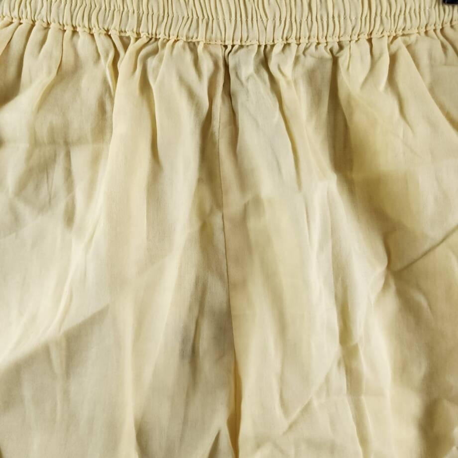AQUA Pull On Shorts Women's Small Yellow Solid Side Pockets Elastic Waistband