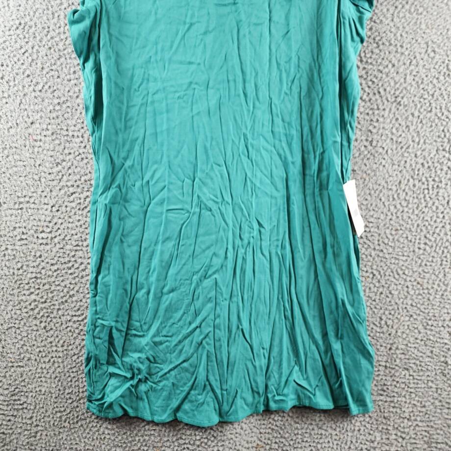 Liverpool Los Angeles Flutter Sleeve Dress Women's S Mermaid Teal Vneck Pullover