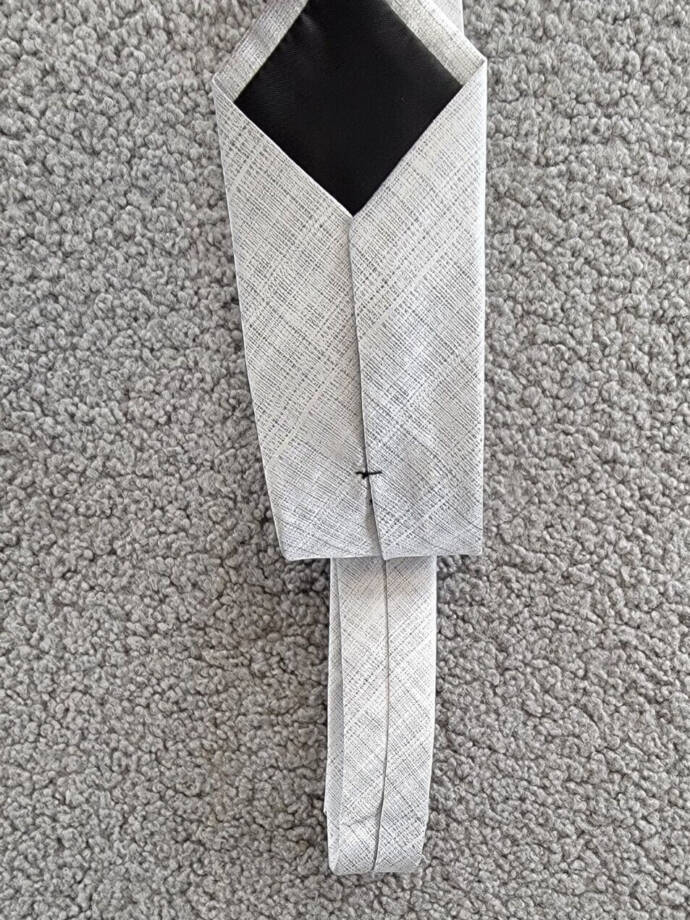 Calvin Klein Silk Blend Textured Pattern Tie Men's Silver