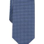 Michael Kors Silk Blend Dobson Geo-Print Tie Men's One Size Navy