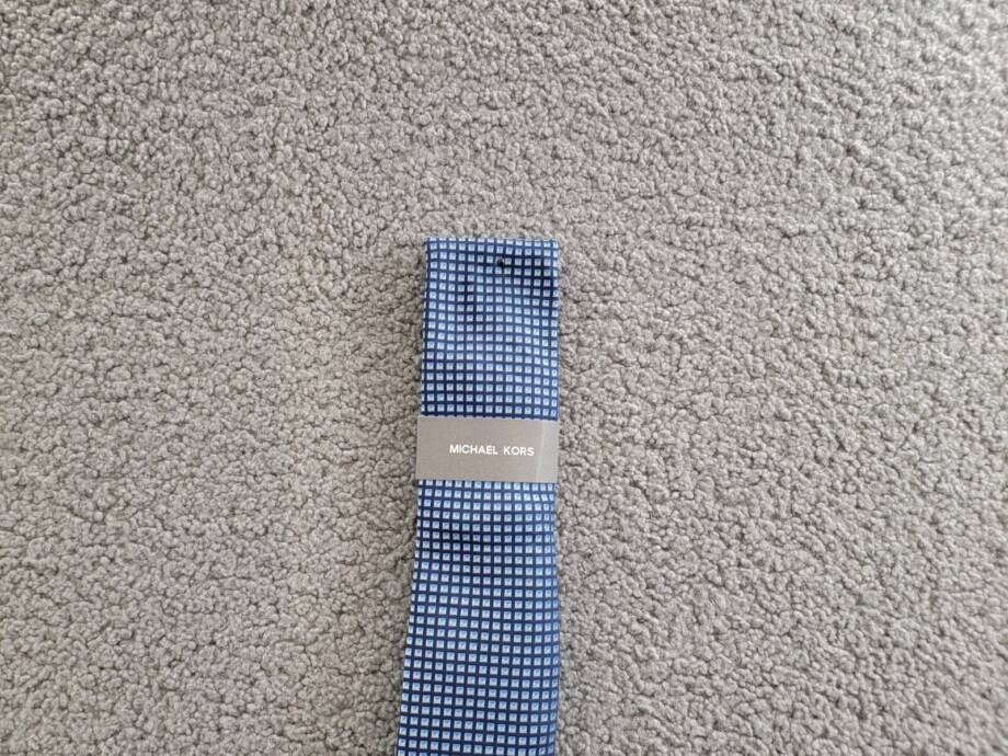 Michael Kors Silk Blend Dobson Geo-Print Tie Men's One Size Navy