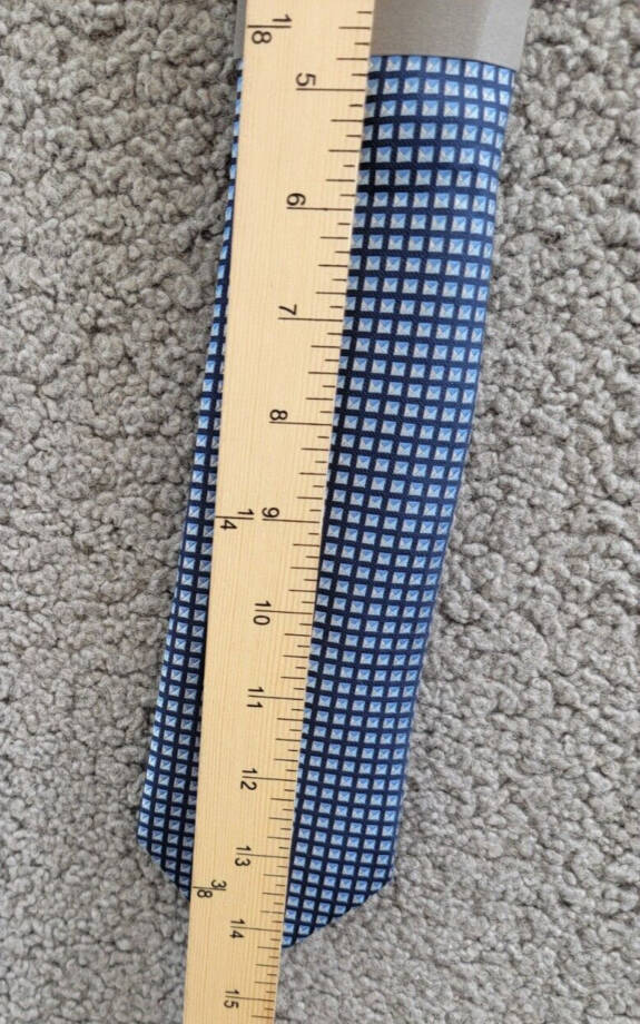 Michael Kors Silk Blend Dobson Geo-Print Tie Men's One Size Navy