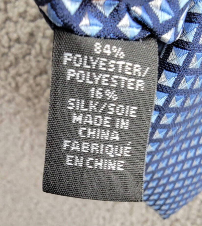 Michael Kors Silk Blend Dobson Geo-Print Tie Men's One Size Navy
