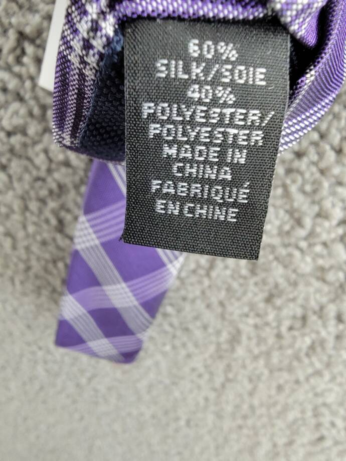 Michael Kors Silk Blend Lombard Check Tie Men's One Size Purple Combo