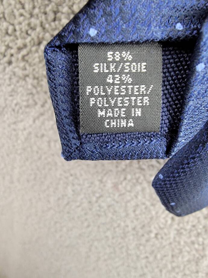Michael Kors Silk Blend Dotted Glen-Check Tie Men's Navy Keeper Loop