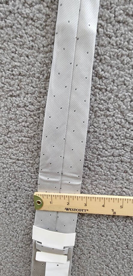 Calvin Klein Textured Micro-Dot Neat Tie Men's One Size Gray Classic Design
