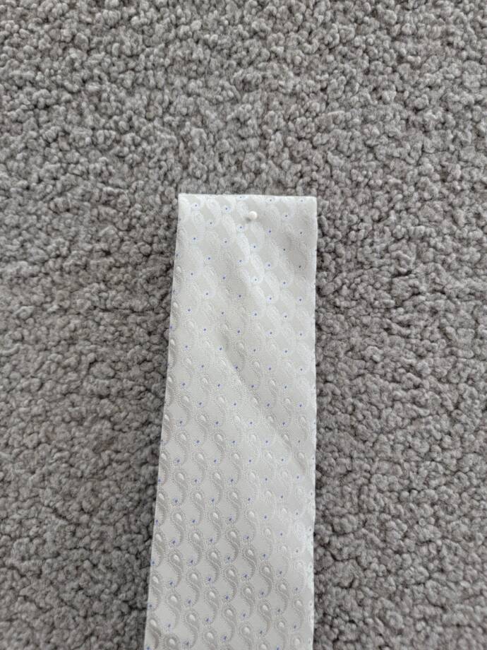 Michael Kors Silk Blend Remson Pin-Dot Tie Men's One Size Silver Adjustable