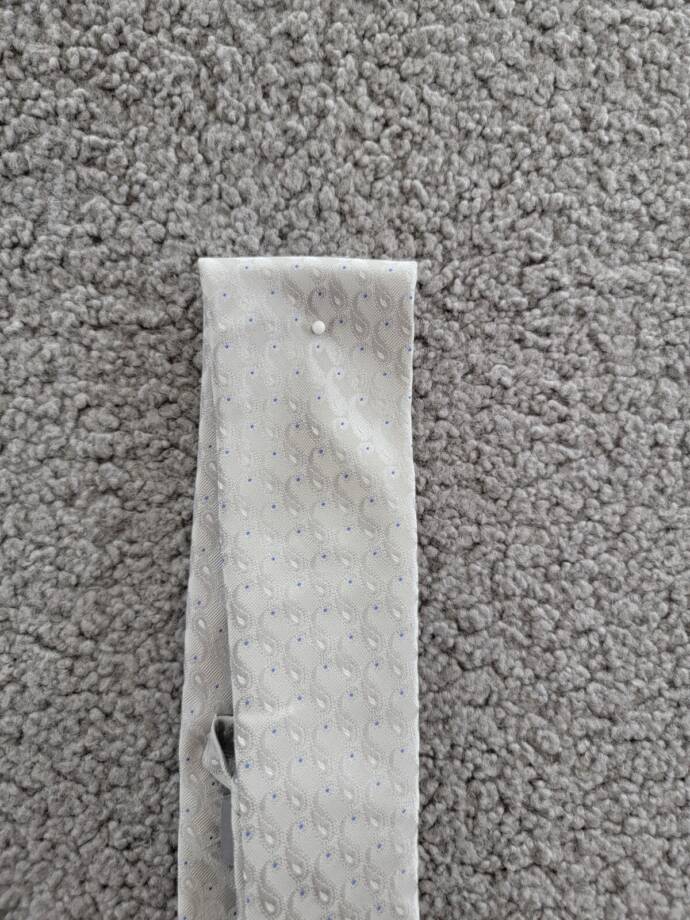 Michael Kors Silk Blend Remson Pin-Dot Tie Men's One Size Silver Adjustable