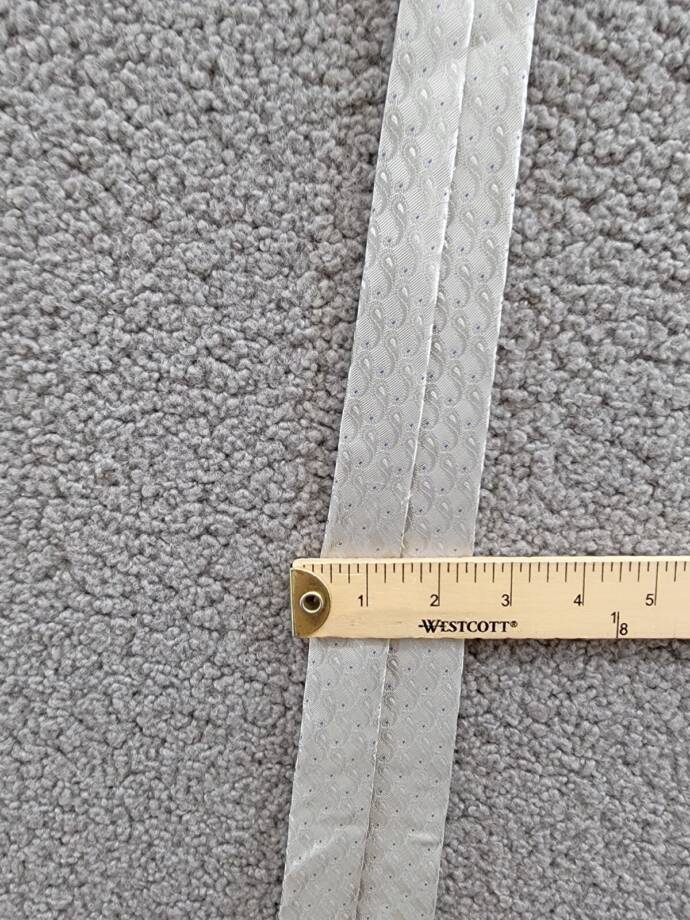 Michael Kors Silk Blend Remson Pin-Dot Tie Men's One Size Silver Adjustable