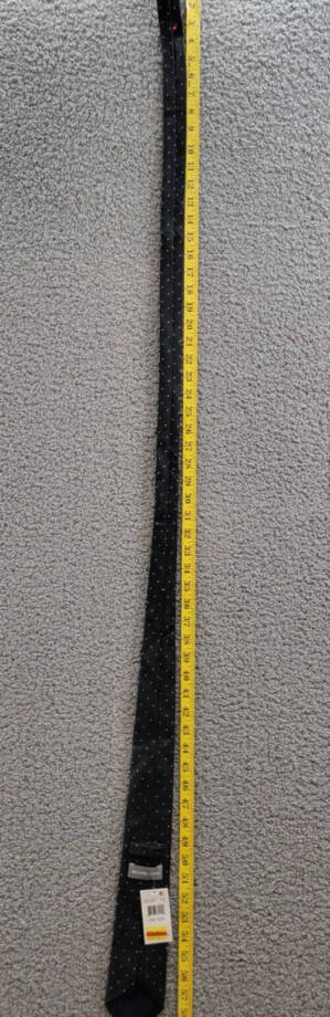 Michael Kors Silk Blend Petru Dot-Pattern Tie Men's One Size Black Adjustable~