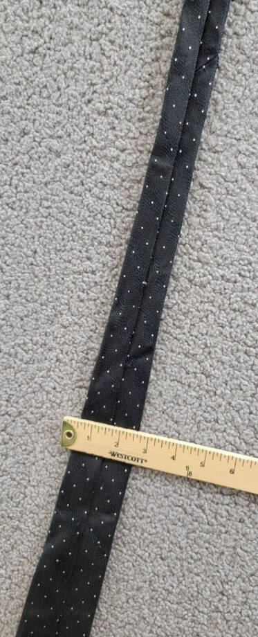 Michael Kors Silk Blend Petru Dot-Pattern Tie Men's One Size Black Adjustable~