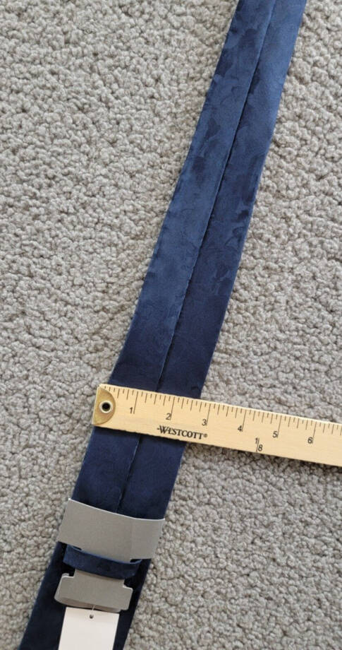 Michael Kors Silk Blend Carman Classic Floral Tie Mens One Size Navy Adjustable~