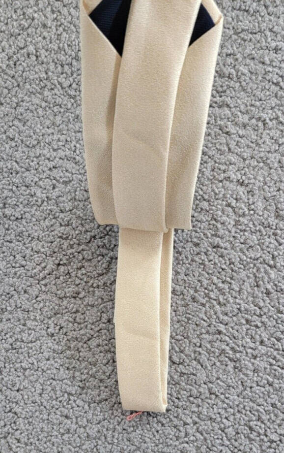 Michael Kors Bronson Solid Tie Men's One Size Champagne Classic Design Pointed