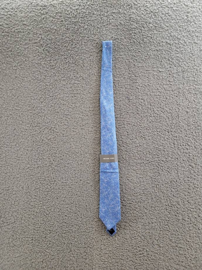 Michael Kors Silk Blend Saunders Botanical Tie Men's One Size Blue Adjustable
