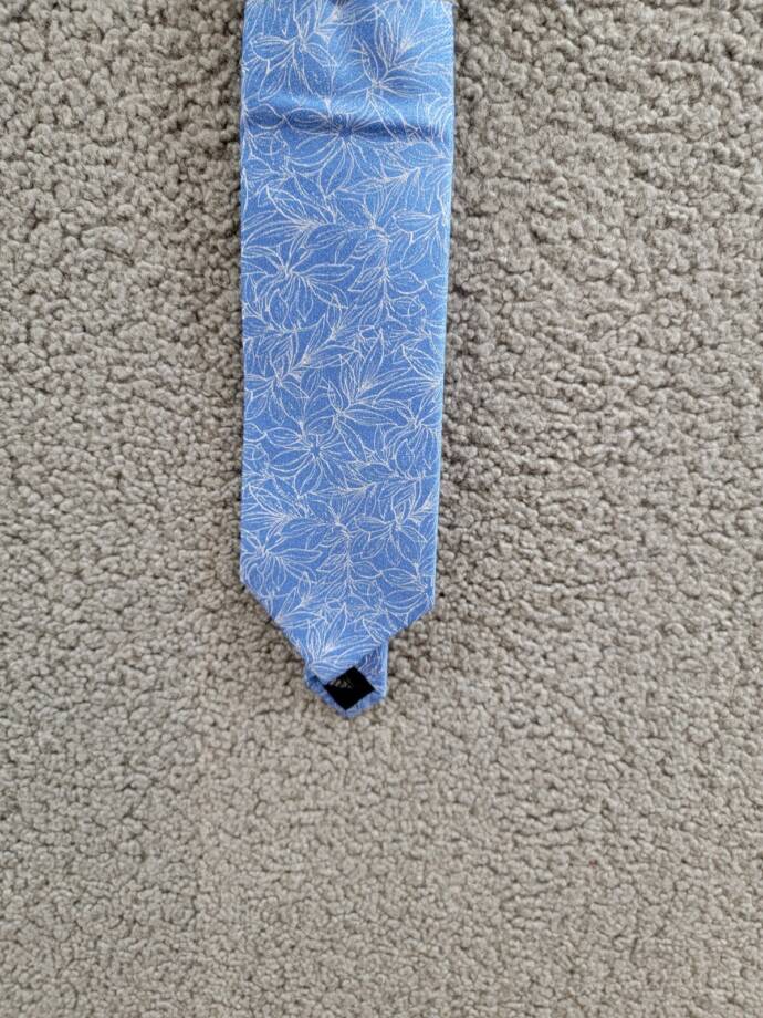 Michael Kors Silk Blend Saunders Botanical Tie Men's One Size Blue Adjustable