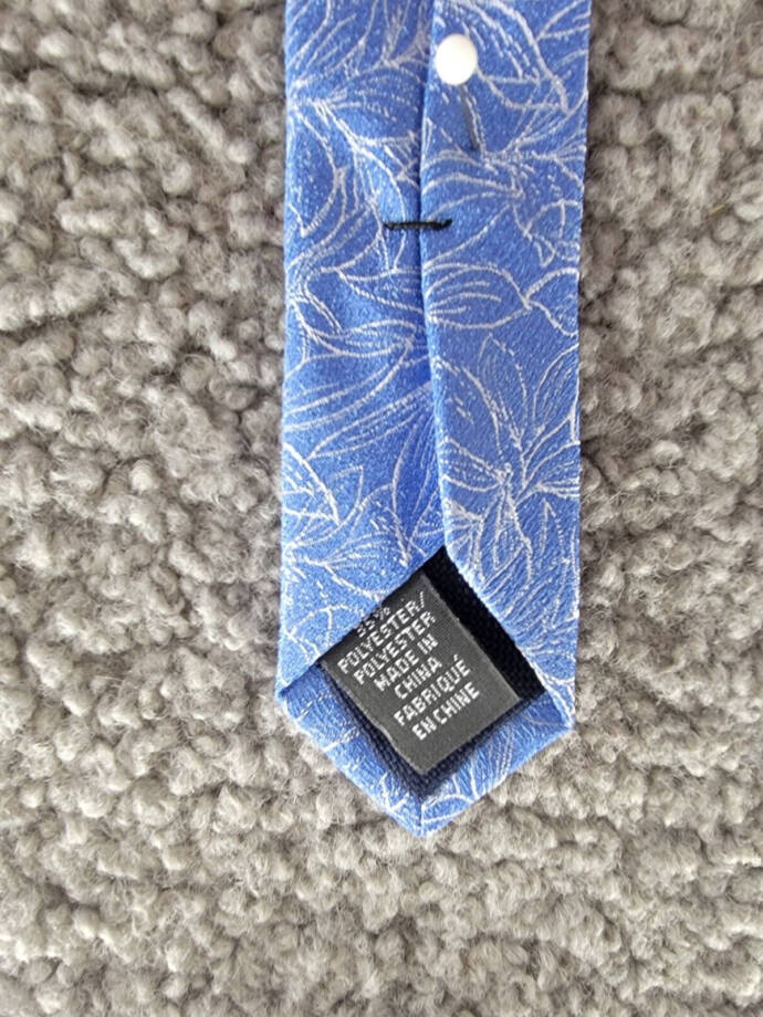 Michael Kors Silk Blend Saunders Botanical Tie Men's One Size Blue Adjustable