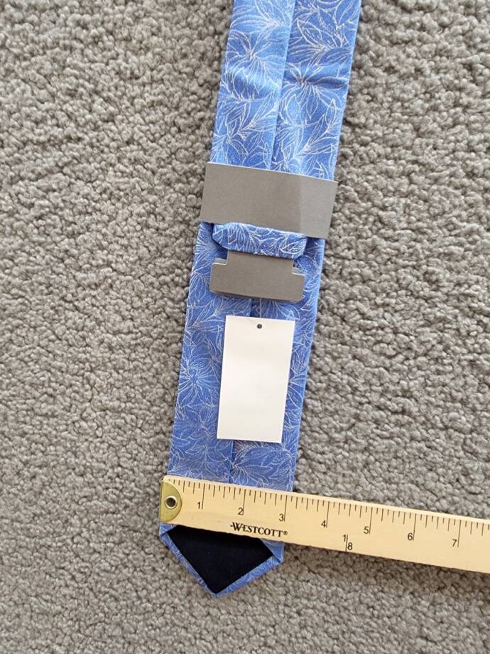 Michael Kors Silk Blend Saunders Botanical Tie Men's One Size Blue Adjustable