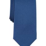 Michael Kors Elsen Solid Silk Blend Tie Men's One Size Blue Classic Design