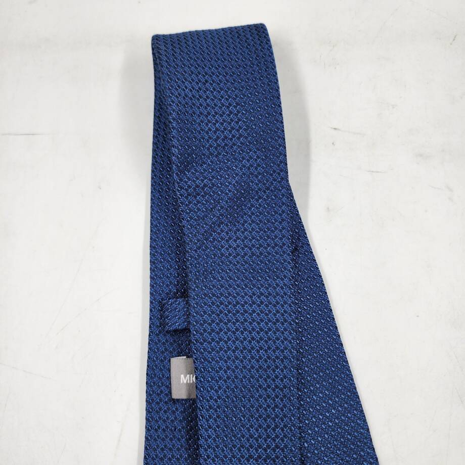 Michael Kors Elsen Solid Silk Blend Tie Men's One Size Blue Classic Design