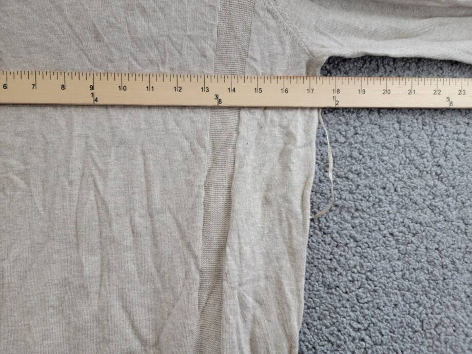 Style & Co. Cold Shoulder Ribbed Trim Sweaterdress Women's L Hammock Heather L/S