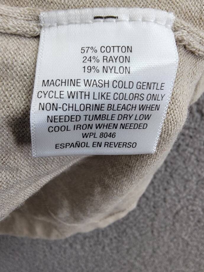 Style & Co. Cold Shoulder Ribbed Trim Sweaterdress Women's L Hammock Heather L/S