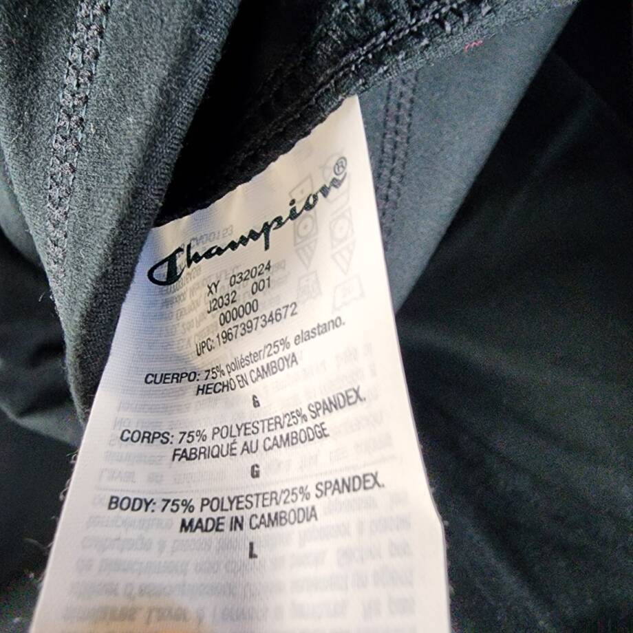 Champion Soft Touch Cardio Jacket Women's L Black Full Zip Stand Collar L/S