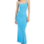 I.N.C. International Concepts Sparkle Knit Nightgown Women XS Cyan Blue Pullover
